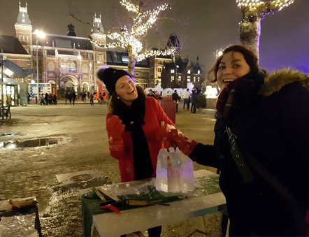 IJssculpturen Amsterdam avond