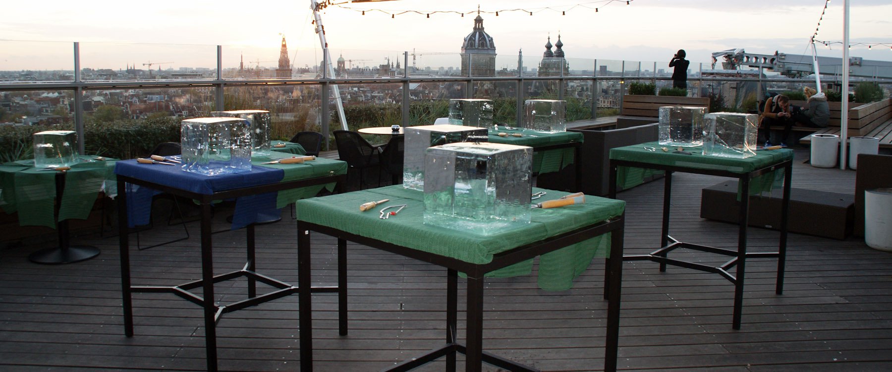 IJssculpturen Amsterdam voorbereiding