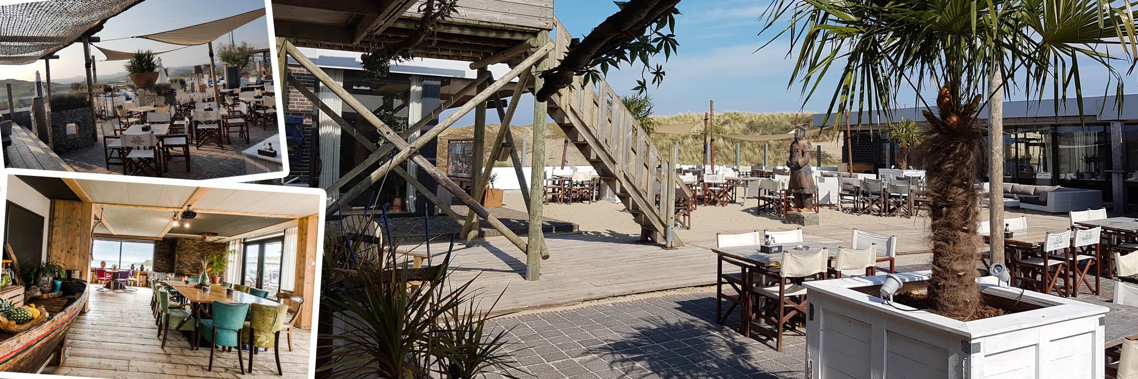 Nederzandt buiten terras